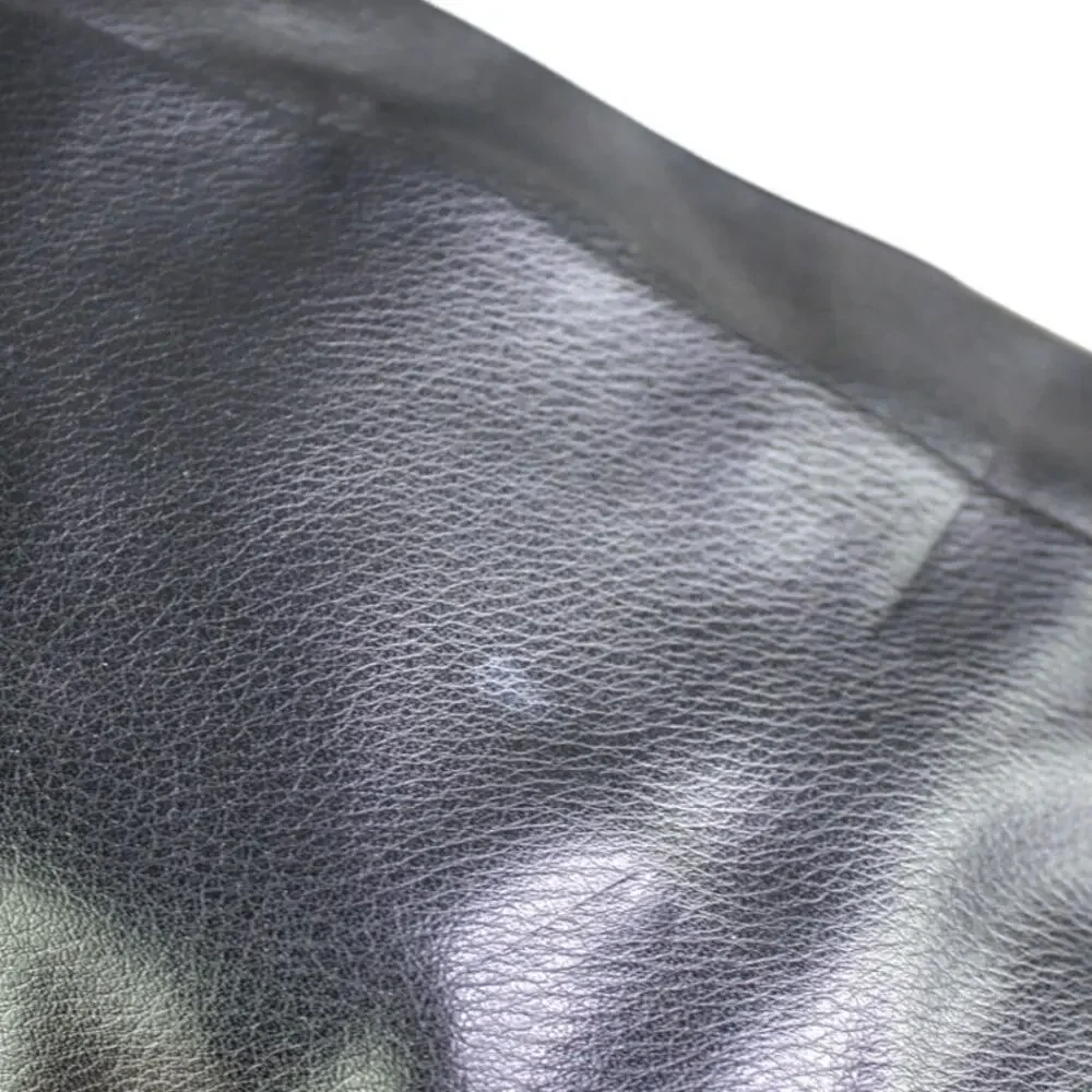 Elizabeth and James Black Leather Crossbody Purse Minimalist Classic
